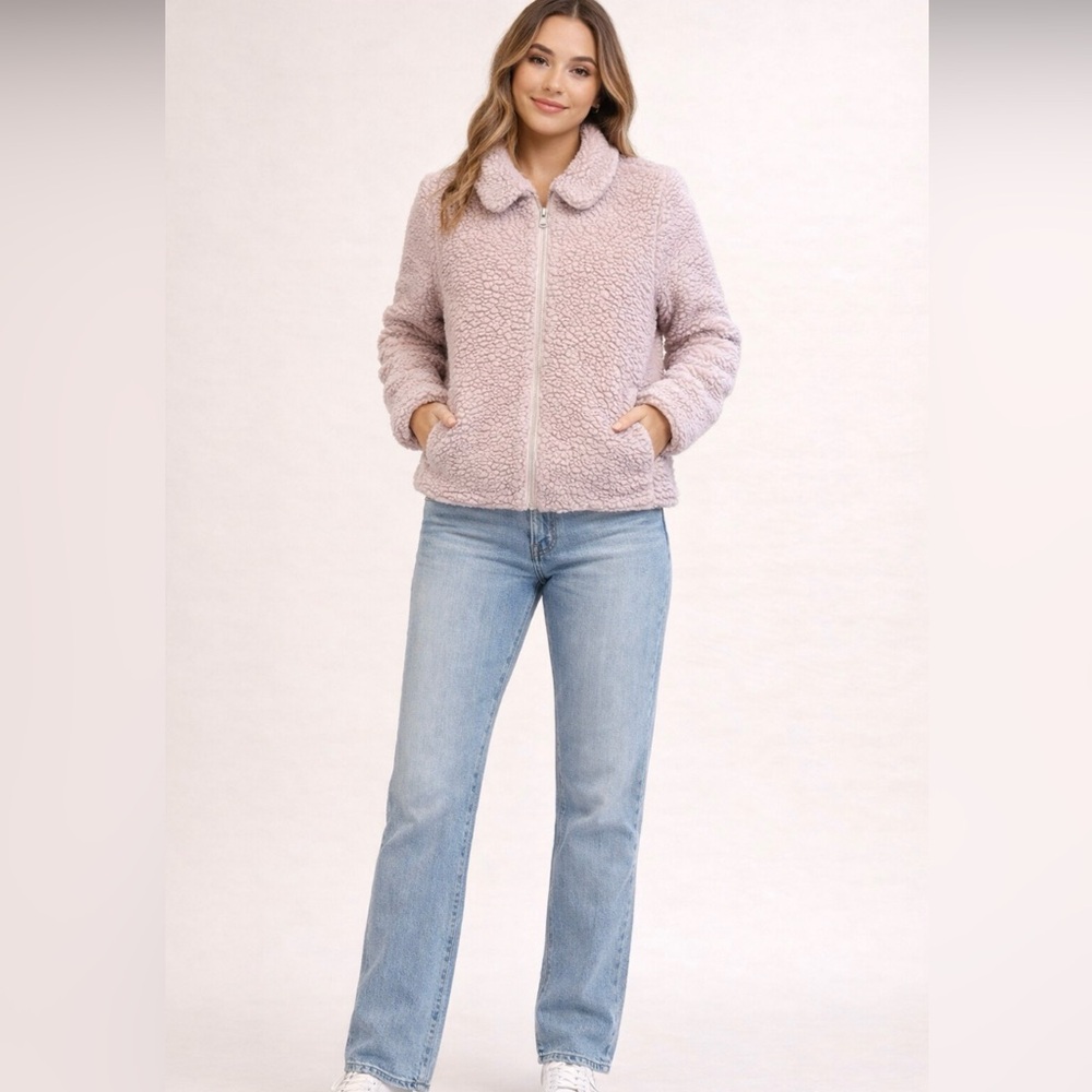 Ashley By 26 International Teddy Jacket in Light Purple
